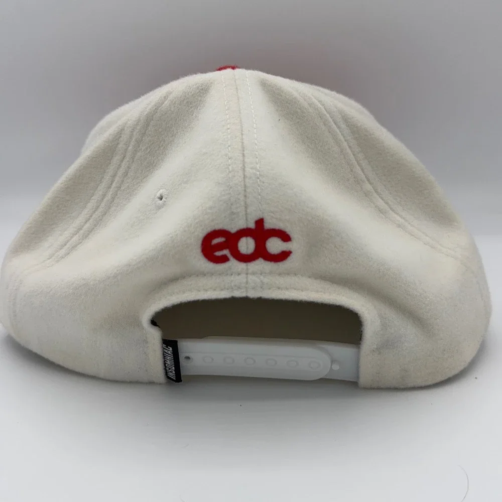 Insomniac EDC Snapback Hat Unisex OS Rainbow Chenille Patch Rave Flat Bill Cap